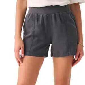 Faherty Arlie Day Charcoal Cloth Shorts Size Small